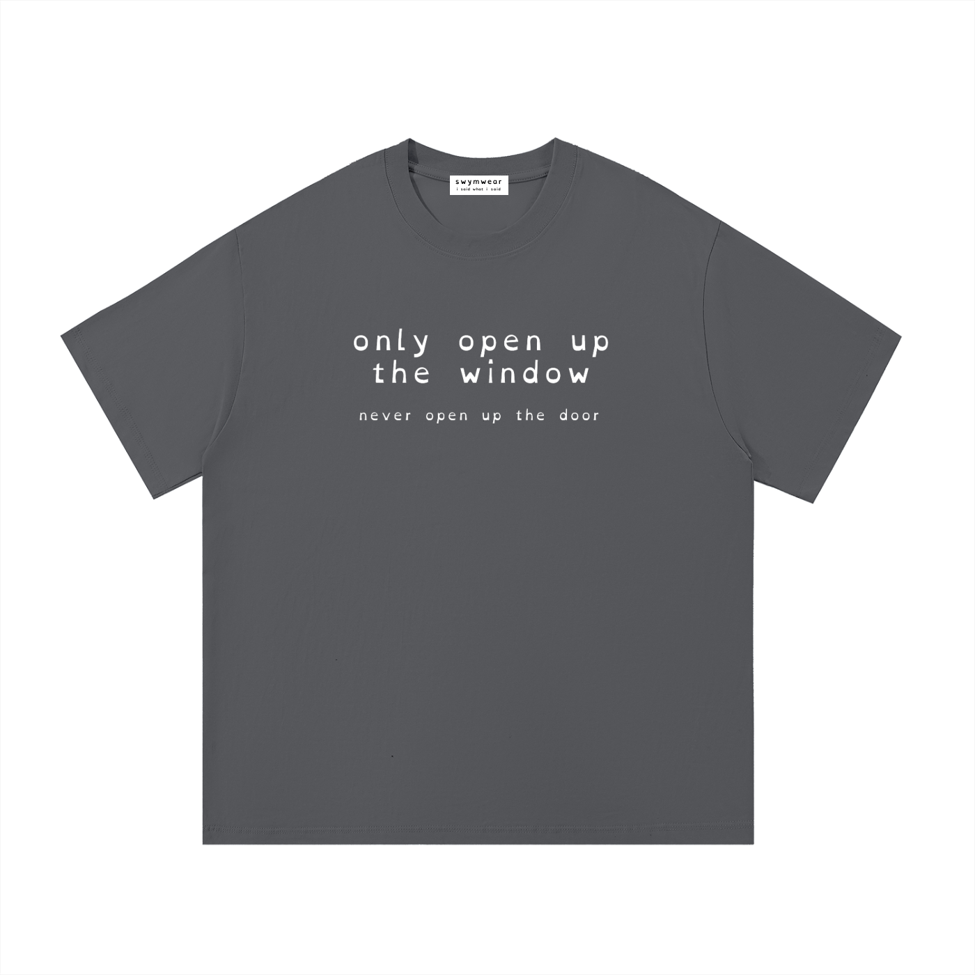 only open up the the window